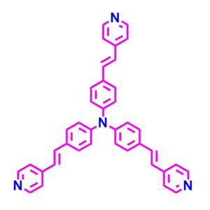 三[4-(2-吡啶-4-基乙烯基)苯基]胺,tris(4-((E)-2-(pyridin-4-yl)vinyl)phenyl)amine