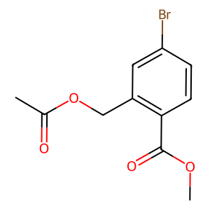 methyl 2-[(acetyloxy)methyl]-4-bromobenzoate,methyl 2-[(acetyloxy)methyl]-4-bromobenzoate