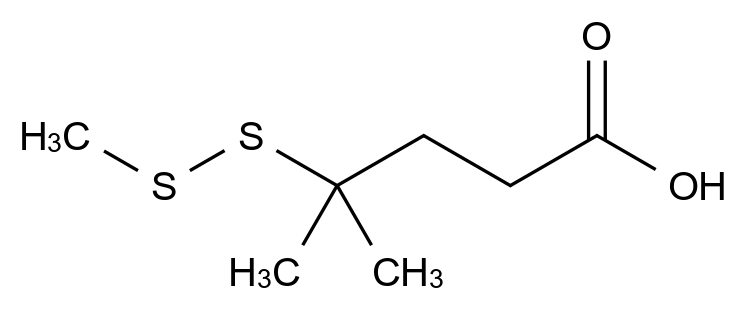 4-甲基-4-（甲基二硫烷基）戊酸,4-Methyl-4-(methyldisulfanyl)pentanoic acid