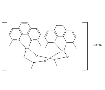 乙酸(2,9-二甲基-1,10-菲咯啉)鈀(II)二聚體雙(三氟甲磺酸鹽),Acetato(2,9-dimethyl-1,10-phenanthroline) Palladium(II) dimer Bis(trifluoromethanesulfonate)