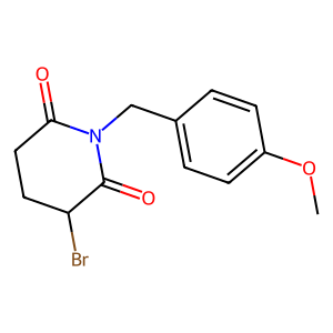 3-溴-1-[(4-甲氧基苯基)甲基]哌啶-2,6-二酮,3-bromo-1-[(4-methoxyphenyl)methyl]piperidine-2,6-dione