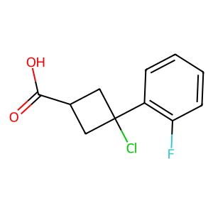 3-氯-3-(2-氟苯基)環(huán)丁烷-1-羧酸,3-chloro-3-(2-fluorophenyl)cyclobutane-1-carboxylic acid