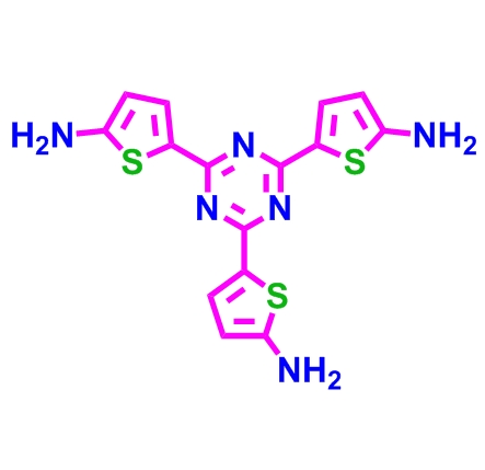 5,5'，5''-（1,3,5-三嗪-2,4,6-三基）三（噻吩-2-胺）,5,5',5''-(1,3,5-triazine-2,4,6-triyl)tris(thiophen-2-amine)