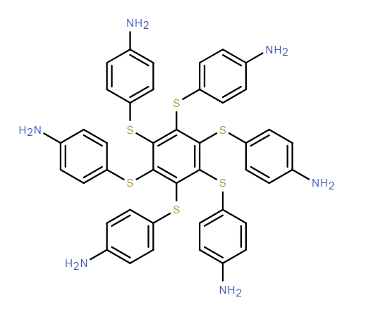 六(4-氨基苯巯基)苯,Benzenamine, 4,4',4'',4''',4'''',4'''''-[1,2,3,4,5,6-benzenehexaylhexakis(thio)]hexakis-