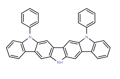 5H-Diindolo[3,2-b:2',3'-h]carbazole, 8,14-dihydro-5,8-diphenyl-,5H-Diindolo[3,2-b:2',3'-h]carbazole, 8,14-dihydro-5,8-diphenyl-