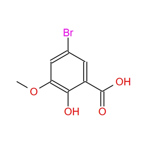 5-溴-2-羥基-3-甲氧基苯甲酸,5-Bromo-2-hydroxy-3-methoxybenzoic acid