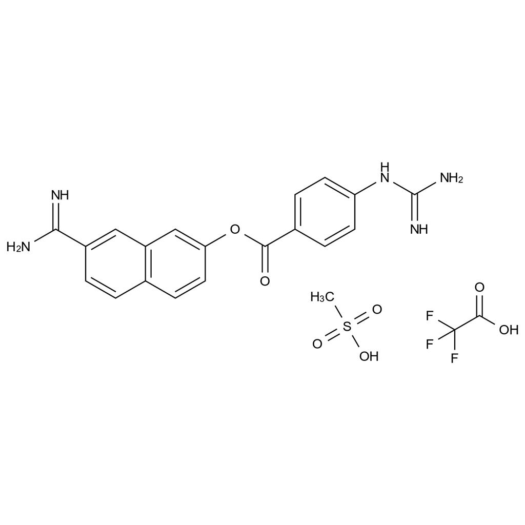 萘莫司他雜質(zhì)N2 三氟乙酸甲磺酸鹽,Nafamostat Impurity N2  2,2,2-Trifluoroacetate Methanesulfonate salt