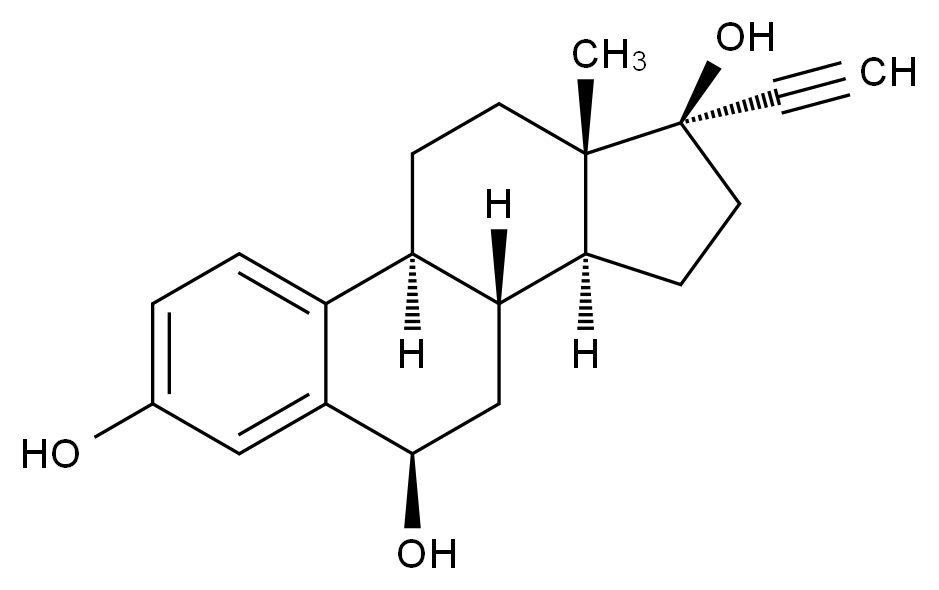 炔雌醇EP杂质F（6-β-羟基乙基雌二醇）,Ethynylestradiol EP Impurity F (6-beta-Hydroxy Ethynylestradiol)