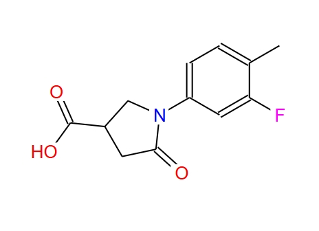 1-(3-氟-4-甲基-苯基)-5-氧代-吡咯烷-3-羧酸,1-(3-Fluoro-4-methylphenyl)-5-oxopyrrolidine-3-carboxylic acid