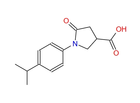 1-(4-异丙基)苄基-5-氧代吡咯啉-3-甲酸,1-(4-ISOPROPYLPHENYL)-5-OXOPYRROLIDINE-3-CARBOXYLIC ACID