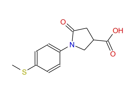 1-[4-(甲基硫烷基)苯基]-5-氧代吡咯烷-3-羧酸,1-[4-(methylthio)phenyl]-5-oxopyrrolidine-3-carboxylic acid