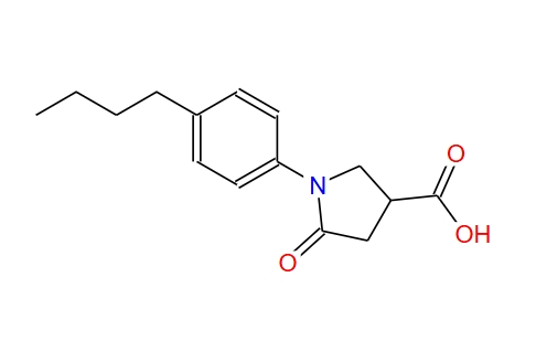 1-(4-丁基苯基)-5-氧代吡咯烷-3-羧酸,1-(4-Butylphenyl)-5-oxo-3-pyrrolidinecarboxylic acid