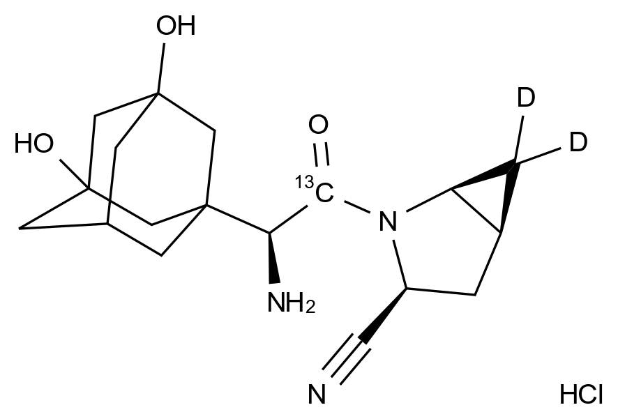 5-羥基沙格列汀-13C-d2鹽酸鹽,5-Hydroxy Saxagliptin-13C-d2 HCl