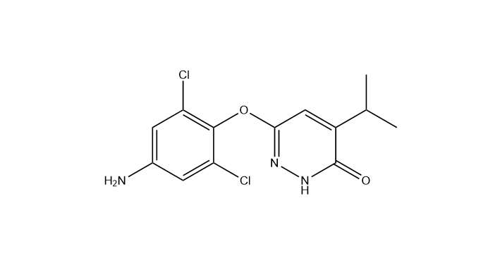 6-(4-氨基-2,6-二氯苯氧基)-4-異丙基噠嗪-3(2H)-酮,6-(4-amino-2,6-dichlorophenoxy)-4-isopropylpyridazin-3(2H)-one