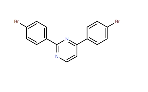 Pyrimidine, 2,4-bis(4-bromophenyl)-,Pyrimidine, 2,4-bis(4-bromophenyl)-