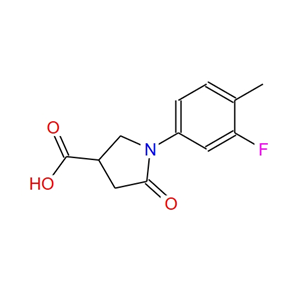 1-(3-氟-4-甲基-苯基)-5-氧代-吡咯烷-3-羧酸