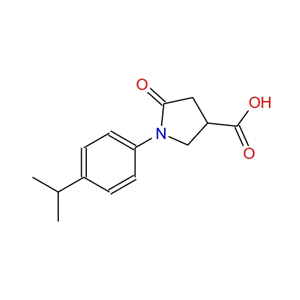 1-(4-异丙基)苄基-5-氧代吡咯啉-3-甲酸,1-(4-ISOPROPYLPHENYL)-5-OXOPYRROLIDINE-3-CARBOXYLIC ACID