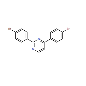 Pyrimidine, 2,4-bis(4-bromophenyl)-