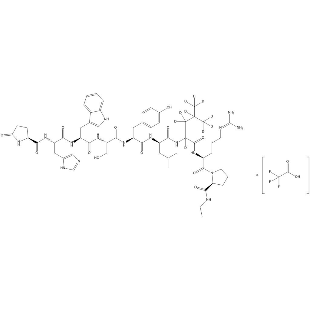 亮丙瑞林-d10三氟乙酸鹽,Leuprolide-d10 Trifluoroacetic Acid Salt