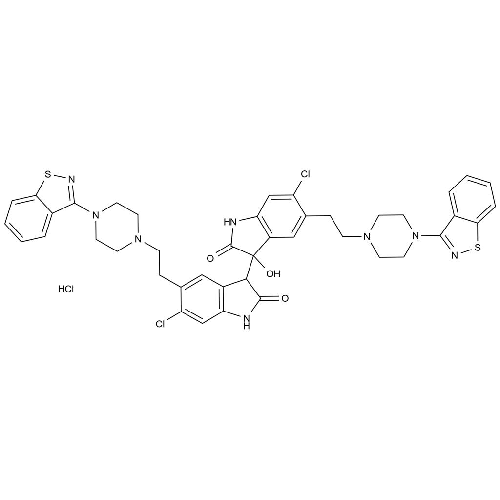 齊拉西酮EP雜質(zhì)D 鹽酸鹽,Ziprasidone EP Impurity D HCl