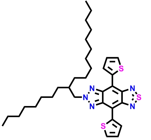 TBZ28,2,8-bis(5-thiophen-2-yl)-11-(2-octyldodecyl)-5lambda4-thia-4,6,10,11,12-pentazatricyclo[7.3.0.03,7]dodeca-1(12),2,4,5,7,9-hexaene