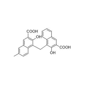 奧氮平雜質15,4-((3-carboxy-2-hydroxynaphthalen-1-yl)methyl)-3-hydroxy-7-methyl-2-naphthoic acid