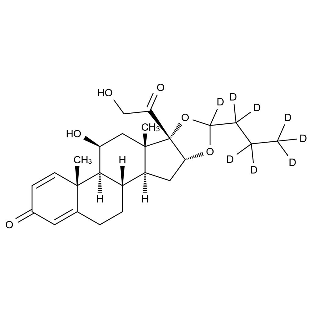 布地奈德-d8(非對映異構體混合物),Budesonide-d8 (Mixture of Diastereomers)