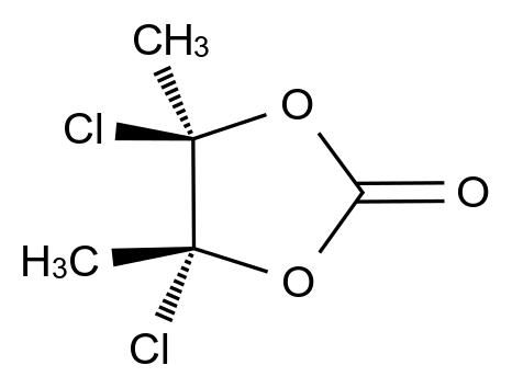 反式4,5-二氯-4,5-二甲基-1,3-二氧戊環(huán)-2-酮,trans-4,5-dichloro-4,5-dimethyl-1,3-dioxolan-2-one