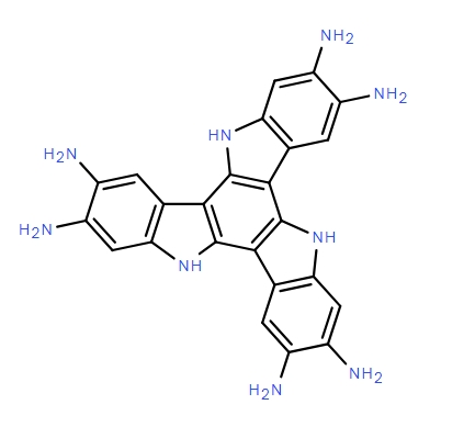 5H-Diindolo[3,2-a:3',2'-c]carbazole-2,3,7,8,12,13-hexamine, 10,15-dihydro-,5H-Diindolo[3,2-a:3',2'-c]carbazole-2,3,7,8,12,13-hexamine, 10,15-dihydro-