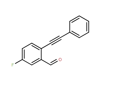 5-氟-2 -(2-苯乙炔基)苯甲醛,5-fluoro-2-(2-phenylethynyl)benzaldehyde