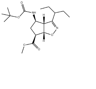 (3AR,4R,6S,6AS)-4-[叔丁氧羰基氨基]-3-(1-乙基丙基)-3A,5,6,6A-四氫-4H-環(huán)戊并[D]異惡唑-6-羧酸甲酯,(1S-4R)-4-[[(1,1-diMethylethoxy)carbonyl]aMino]- 2-Cyclopentene-1-carboxylic acid Methyl ester