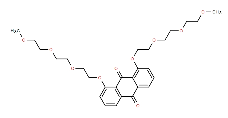 9,10-Anthracenedione, 1,8-bis[2-[2-(2-methoxyethoxy)ethoxy]ethoxy]-,9,10-Anthracenedione, 1,8-bis[2-[2-(2-methoxyethoxy)ethoxy]ethoxy]-