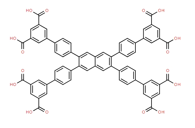 2,3,6,7-四(3',5'-二羧基联苯-4-基)萘,4′,4′′′,4′′′′′,4′′′′′′′-(2,3,6,7-Naphthalenetetrayl)tetrakis[[1,1′-biphenyl]-3,5-dicarboxylic acid]