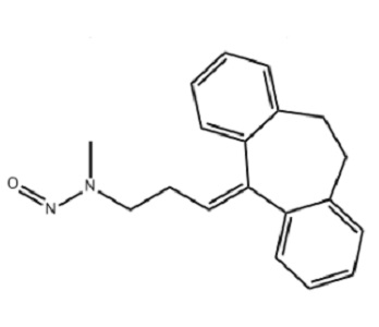 N-亞硝基去甲替林,1-Propanamine, 3-(10,11-dihydro-5H-dibenzo[a,d]cyclohepten-5-ylidene)-N-methyl-N-nitroso-