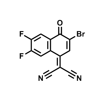 PM583 二氟端基,2-(3-bromo-6,7-difluoro-4-oxonaphthalen-1(4H)-ylidene)malononitrile