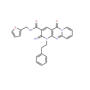 WAY-322757,N-(furan-2-ylmethyl)-2-imino-5-oxo-1-(2-phenylethyl)dipyrido[1,2-d:3