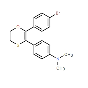 4-[2-(4-Bromophenyl)-5,6-dihydro-1,4-oxathiin-3-yl]-N,N-dimethylbenzenamine