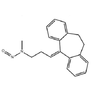 N-亞硝基去甲替林,1-Propanamine, 3-(10,11-dihydro-5H-dibenzo[a,d]cyclohepten-5-ylidene)-N-methyl-N-nitroso-