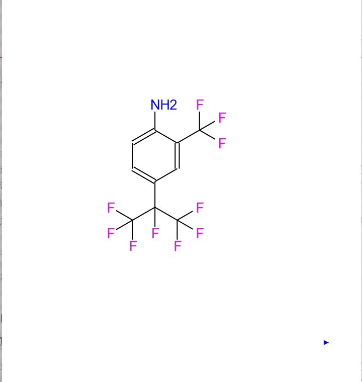 2-三氟甲基-4-(七氟异丙基)苯胺,4-(1,1,1,2,3,3,3-heptafluoropropan-2-yl)-2-(trifluoromethyl)aniline