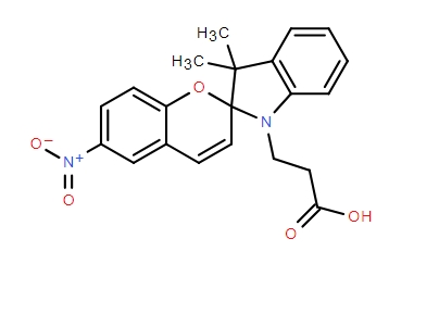 1-(BETA-羧基乙基)-3,3-二甲基-6'-硝基螺(吲哚啉- 2,2'-2H-苯并吡喃),1-(beta-carboxyethyl)-3,3-dimethyl-6'-nitrospiro(indoline- 2,2'-2H-benzopyran)