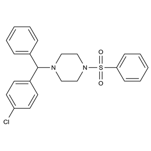 1-[(4-chlorophenyl)phenylmethyl]-4-[(phenyl)sulfonyl] piperazine