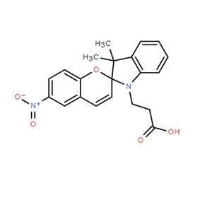 1-(BETA-羧基乙基)-3,3-二甲基-6'-硝基螺(吲哚啉- 2,2'-2H-苯并吡喃)