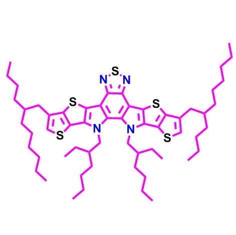 3,9-bis(2-butyloctyl)-12,13-bis(2-ethylhexyl)-12,13-dihydro-[1,2,5]thiadiazolo[3,4-e]thieno[2'',3'':4',5']thieno[2',3':4,5]pyrrolo[3,2-g]thieno[2',3':4,5]thieno,3,9-bis(2-butyloctyl)-12,13-bis(2-ethylhexyl)-12,13-dihydro-[1,2,5]thiadiazolo[3,4-e]thieno[2'',3'':4',5']thieno[2',3':4,5]pyrrolo[3,2-g]thieno[2',3':4,5]thieno[3,2-b]indole