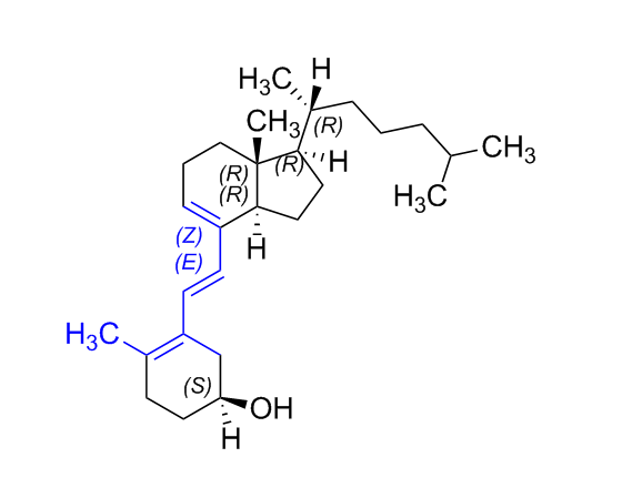 維生素D3雜質(zhì)04,S)-4-methyl-3-((E)-2-((1R,3aR,7aR)-7a-methyl-1-((R)-6- methylheptan-2-yl)-2,3,3a,6,7,7a-hexahydro-1H-inden-4-yl)vinyl) cyclohex-3-enol