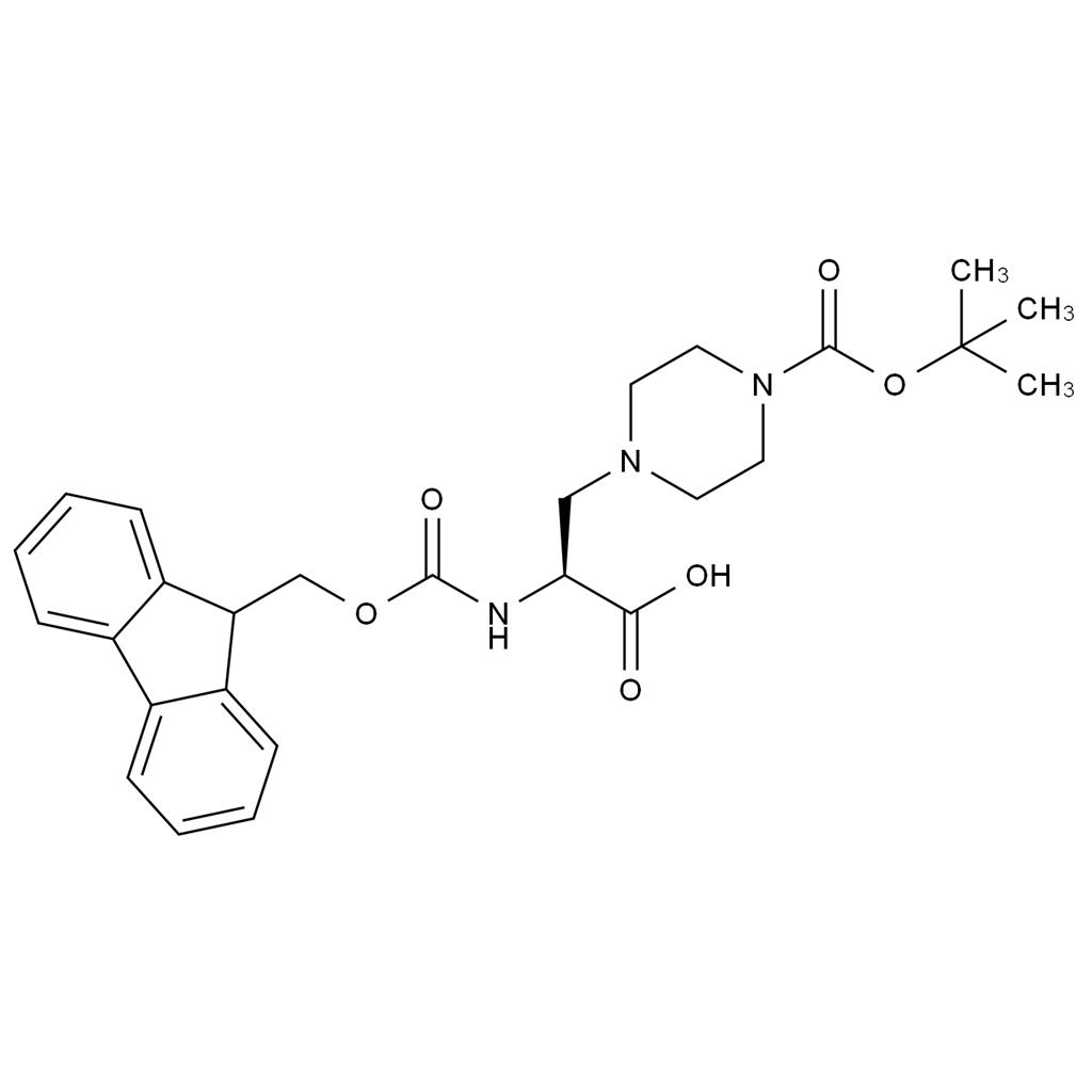 Fmoc-β-(1-piperazinyl)-丙氨酸(Boc)-OH,Fmoc-β-(1-piperazinyl)-Ala(Boc)-OH