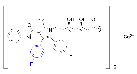 阿托伐他汀鈣雜質(zhì)C,((3R,5R)-7-(2,3-bis(4-fluorophenyl)-5-isopropyl-4- (phenylcarbamoyl)-1H-pyrrol-1-yl)-3,5-dihydroxyheptanoate) calcium(II)