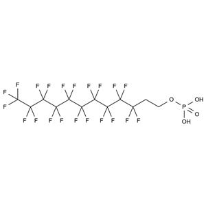 3,3,4,4,5,5,6,6,7,7,8,8,9,9,10,10,11,11,12,12,12-Heneicosafluoro-1-dodecanol 1-(Dihydrogen Phosphate)
57678-05-4
Mono[2-(perfluorodecyl)ethyl] Phosphate