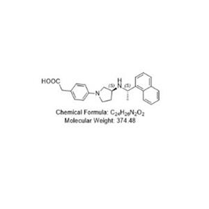 2-(4-((S)-3-(((S)1-(萘-1-基)乙基)氨基)吡咯烷-1-基)苯基)乙酸