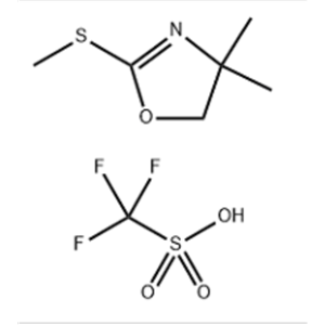 1,1,1-三氟-甲磺酸化合物与 4,5-二氢-4,4-二甲基-2-(甲硫基)恶唑 (1:1) 1384956-50-6