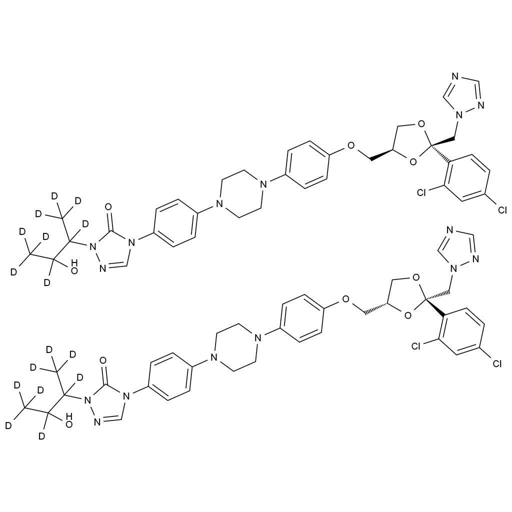 羥基伊曲康唑-d8（非對(duì)映異構(gòu)體混合物）,Hydroxy Itraconazole-d8 (Mixture of Diastereomers)